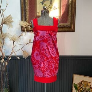 Diane von Furstenberg Payne Printed Silk Blend Bubble Mini Dress Sz 0 🧡🎀